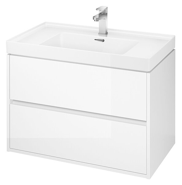 Cersanit - Crea függő szekrény 80cm, fehér fényű, S924-004