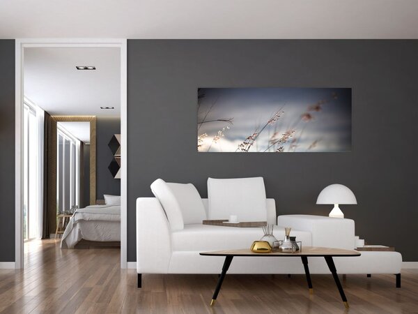 Kép - Rét virágai a tónál (120x50 cm)