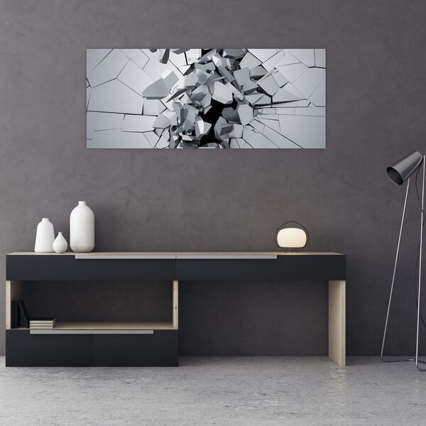 3D absztrakciós kép (120x50 cm)