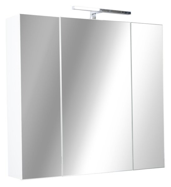 Piramida AKVA Tükrös fürdőszobai szekrény - LED világítással - 75 x 69 x 15 cm