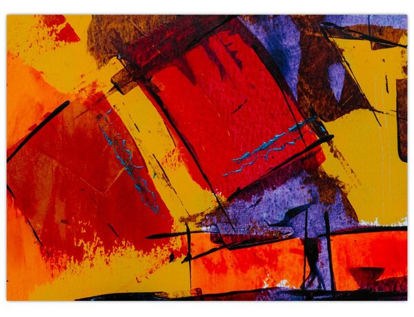 Absztrakciós kép (70x50 cm)
