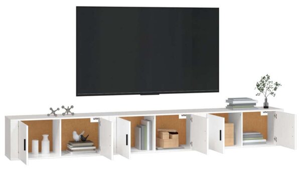 VidaXL Falra Szerelhető TV Szekrény - Fehér - 100cm