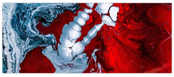 Absztrakt foltok képe (120x50 cm)