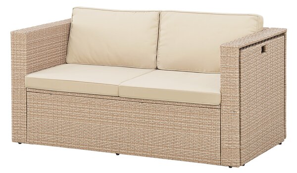 Juskys Salou polyrattan bútor szett - krém