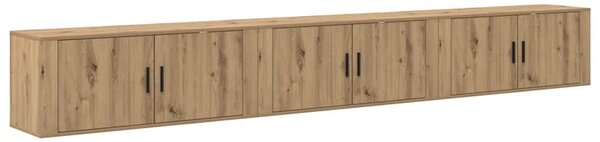 VidaXL Fali TV szekrény szett 3 pcs Artisan tölgy 100 x 34,5 x 40 cm