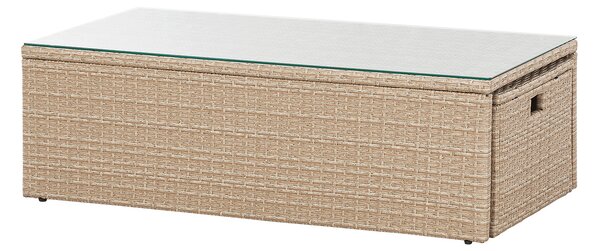 Juskys Salou polyrattan bútor szett - krém