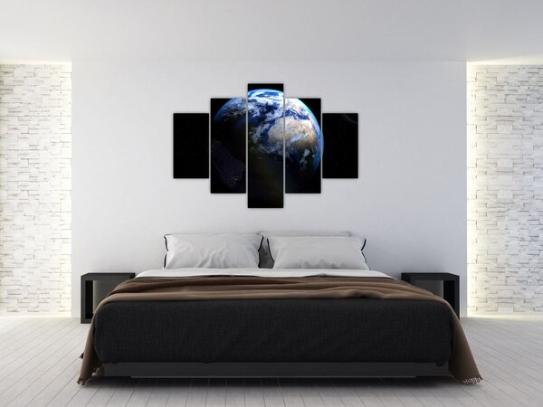 Föld és a Hold képe (150x105 cm)