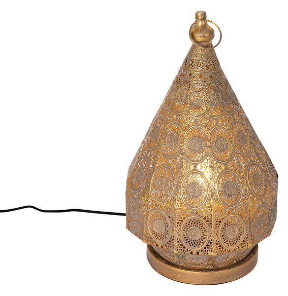 Keleti asztali lámpa arany 26 cm - Mowgli