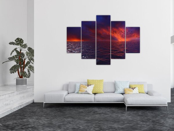 Tengeri kép a madarakkal (150x105 cm)