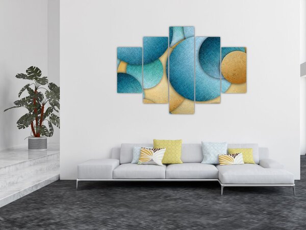Az absztrakciós körök képe (150x105 cm)