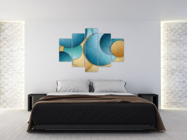 Az absztrakciós körök képe (150x105 cm)