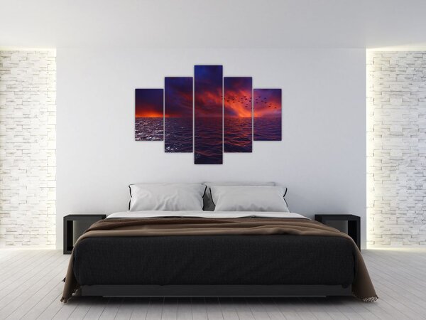 Tengeri kép a madarakkal (150x105 cm)
