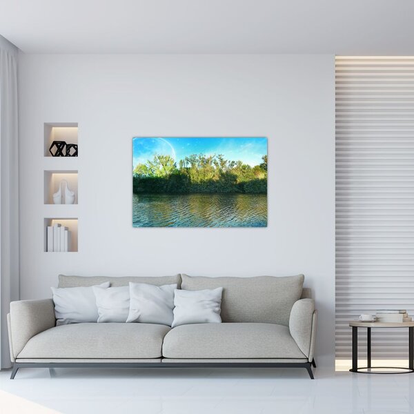 Kép - tó (90x60 cm)