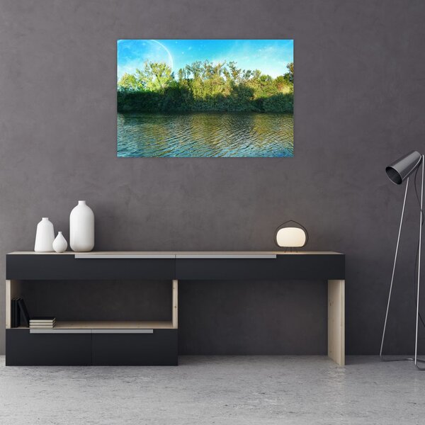 Kép - tó (90x60 cm)