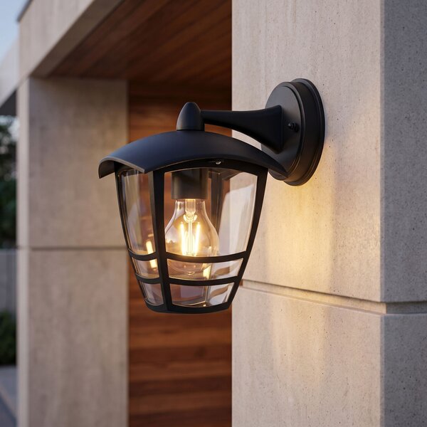 Homlokzati fali lámpa JNH037-1G Black