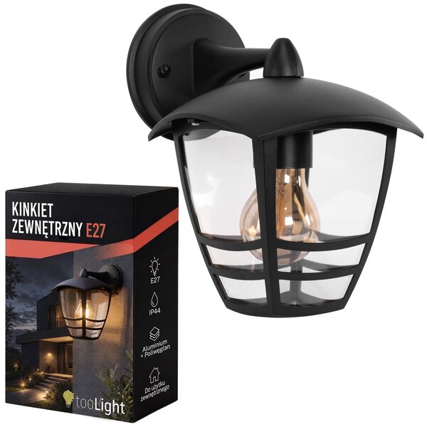 Homlokzati fali lámpa JNH037-1G Black