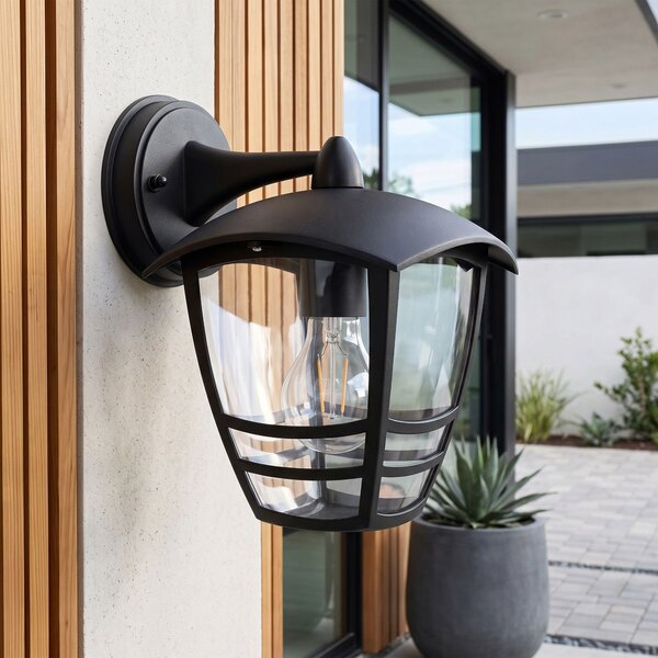 Homlokzati fali lámpa JNH037-1G Black