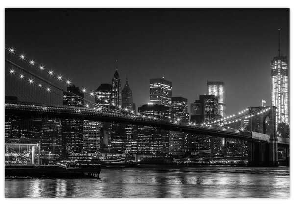 A New York-i Brooklyn-híd képe (90x60 cm)