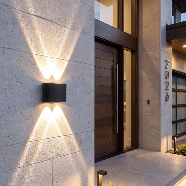 Homlokzati fali lámpa LED JNH039-4G Black