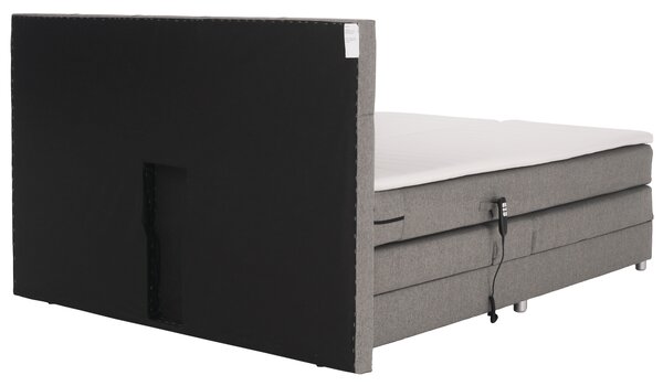 KONDELA Elektromos állítható ágy, boxspring, szürke, 160x200, MURKO NEW