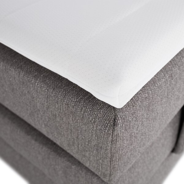 KONDELA Elektromos állítható ágy, boxspring, szürke, 160x200, MURKO NEW