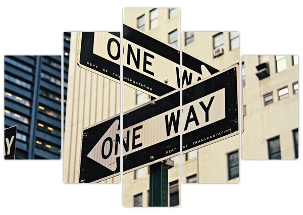 Kép - New York ONE WAY (150x105 cm)