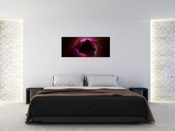 Kép - felhős absztrakció (120x50 cm)