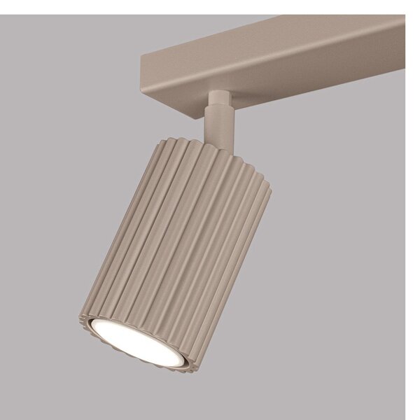 Szürkésbarna fém spotlámpa 6,5x30 cm Gleam – Sollux