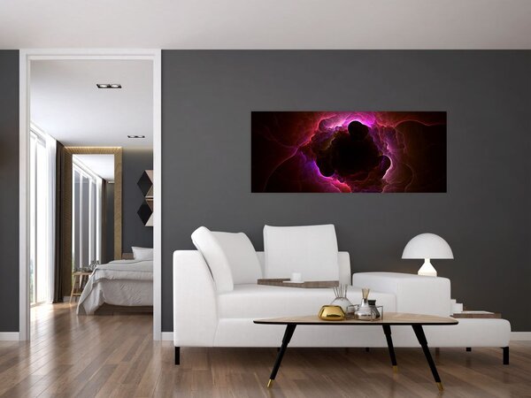 Kép - felhős absztrakció (120x50 cm)