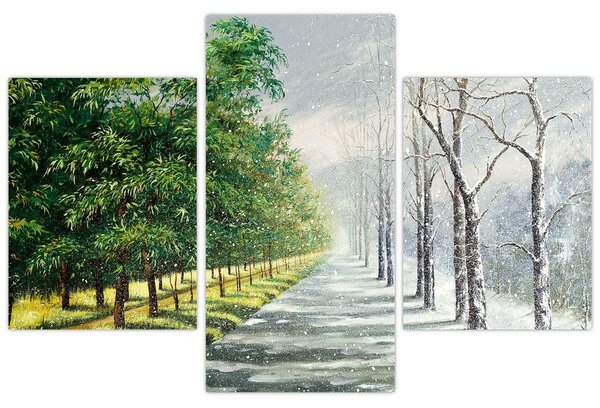 Kép - Tél versus nyár (90x60 cm)