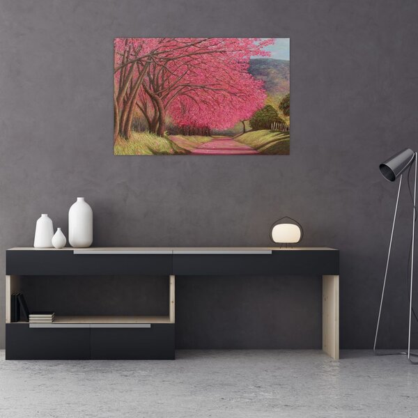Virágzó fák képe (90x60 cm)