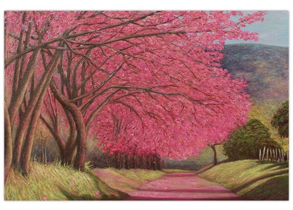 Virágzó fák képe (90x60 cm)