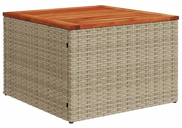 VidaXL Kanapé Szett 6 db Beige és Világosszürke Poli rattan és acél
