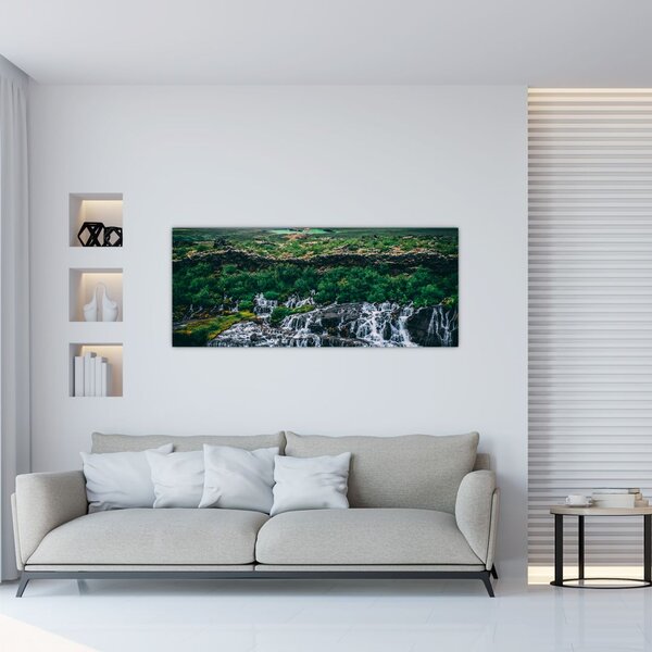 Vízesések képe a természetben (120x50 cm)