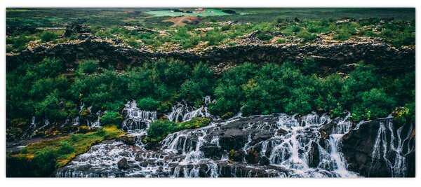 Vízesések képe a természetben (120x50 cm)
