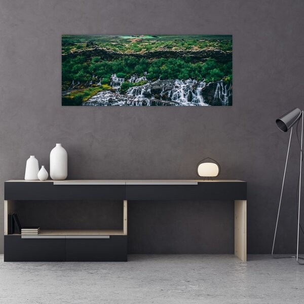 Vízesések képe a természetben (120x50 cm)