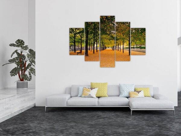 Egy kép az őszi fák sikátorából (150x105 cm)