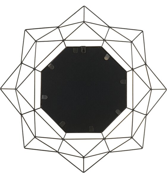 Falitükör HILLION 60 cm 60 cm Fém Arany