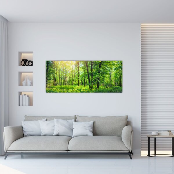Kép - Tavaszi lomberdő (120x50 cm)