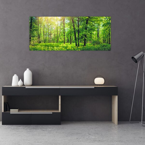 Kép - Tavaszi lomberdő (120x50 cm)