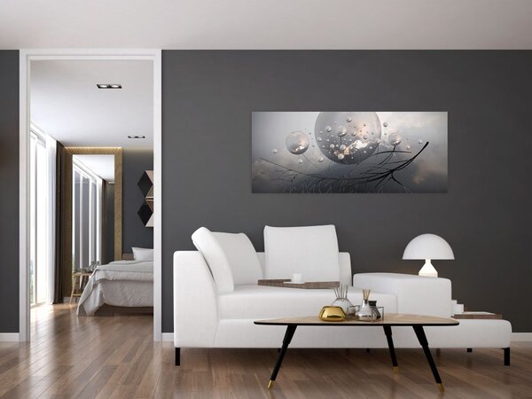Absztrakt gömbök képe (120x50 cm)