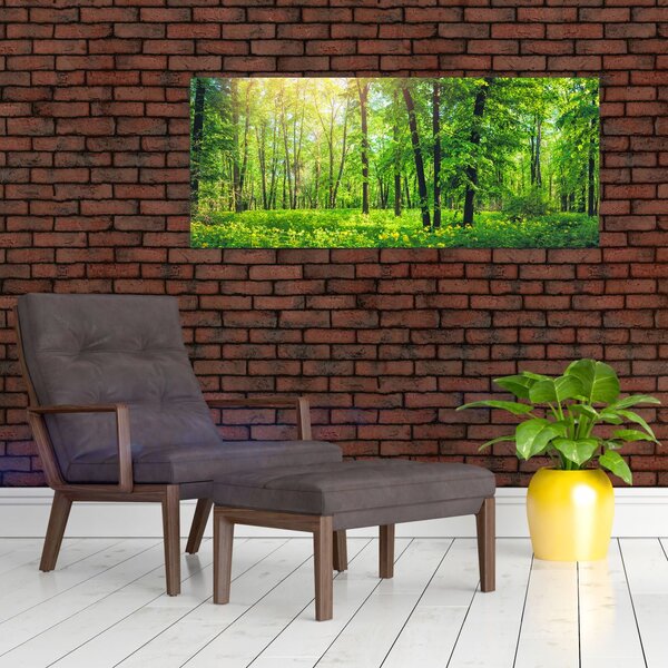 Kép - Tavaszi lomberdő (120x50 cm)