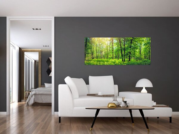 Kép - Tavaszi lomberdő (120x50 cm)
