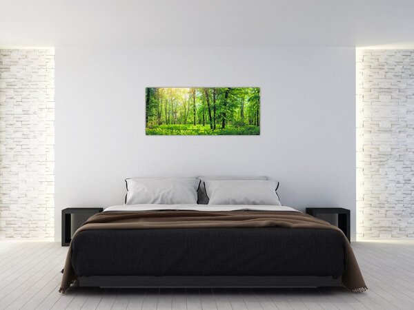 Kép - Tavaszi lomberdő (120x50 cm)