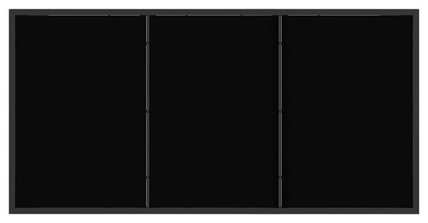 Kert étkező szett 5 pcs Fekete és Antracit 140 x 70 x 73 cm