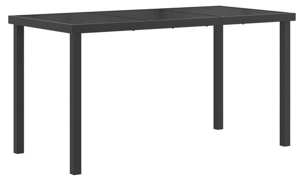 Kert étkező szett 5 pcs Fekete és Antracit 140 x 70 x 73 cm
