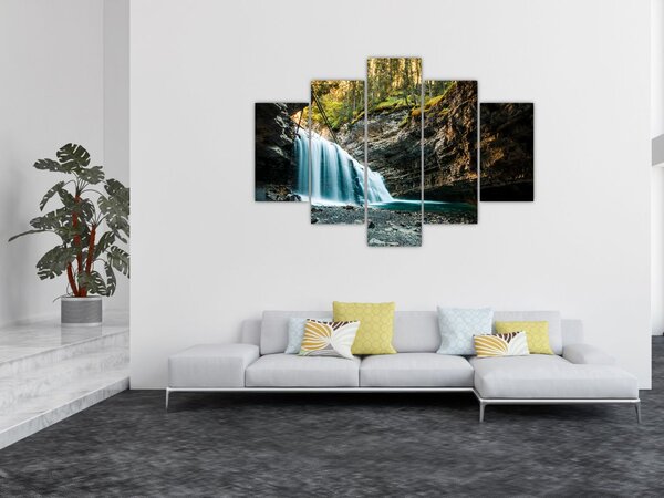 Erdei vízesés képe (150x105 cm)