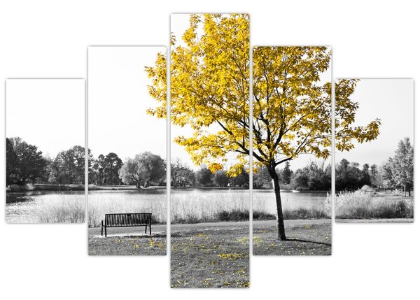 Kép - Pihenés a parkban (150x105 cm)