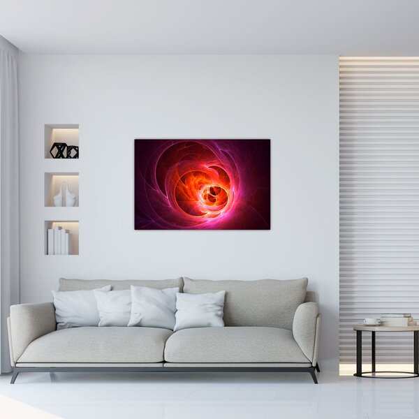 Modern rózsaszín absztrakció képe (90x60 cm)