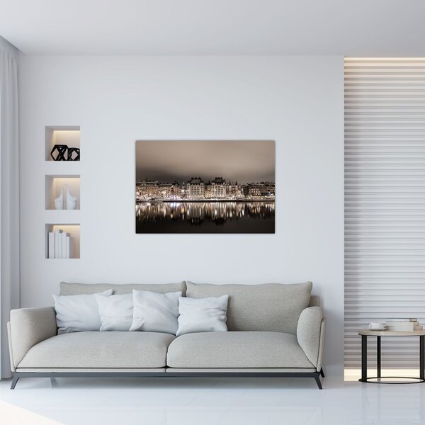 Egy város képe a félhomályban (90x60 cm)